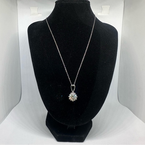 Moissanite Diamond Necklace 3 Ct Pendant Chain 18K 925 Round Cut Jewelry - Picture 8 of 8